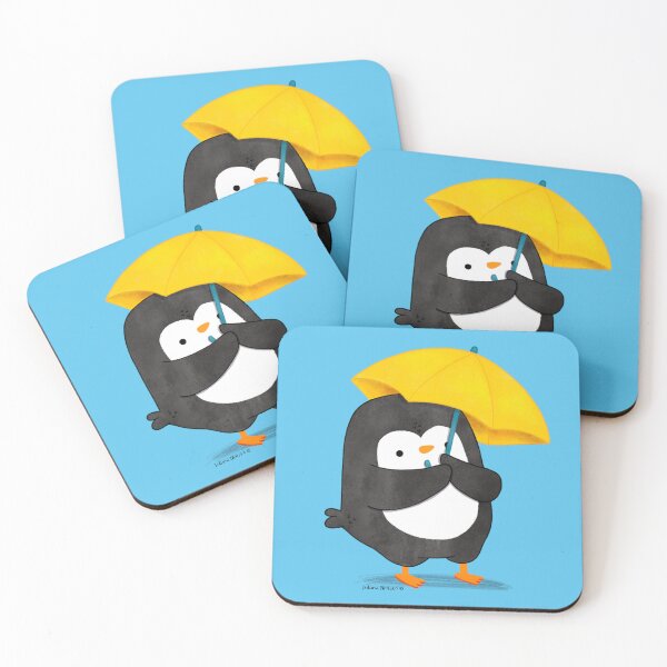 Item preview, Penguin with umbrella designed and sold by thepenguinsfamily.