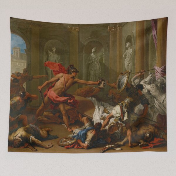 Item preview, Perseus Confronting Phineus – Sebastiano Ricci Mythological greek Art designed and sold by HistoryOnWalls.