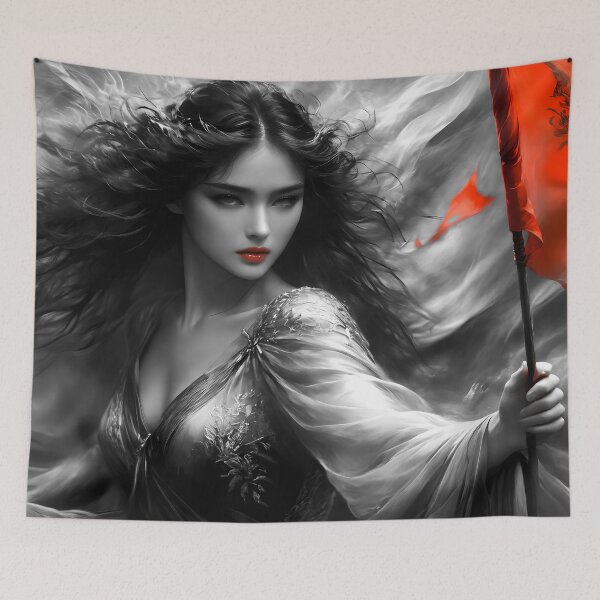 Item preview, Red Flags 2 bw designed and sold by deep-sea-birds.
