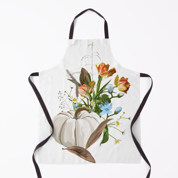 Item preview, Autumn composition. Beautiful flowers, herbs and white pumpkin. designed and sold by MatyKotiv.