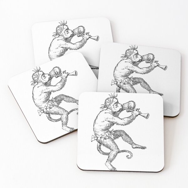 Item preview, Dancing Monkey with Horn  designed and sold by HawthorneFlame.
