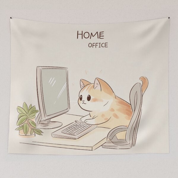 Item preview, Home Office Cat designed and sold by Rtymer.