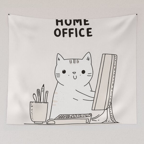 Item preview, Home Office Cat designed and sold by Rtymer.