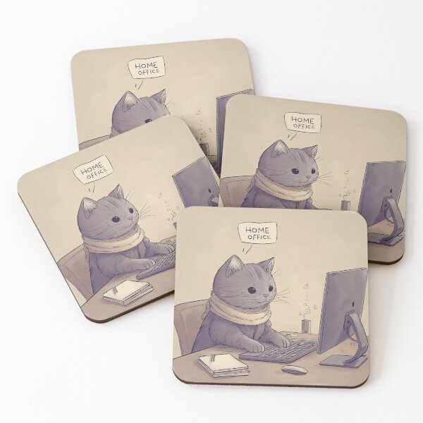 Item preview, Home Office Cat designed and sold by Rtymer.
