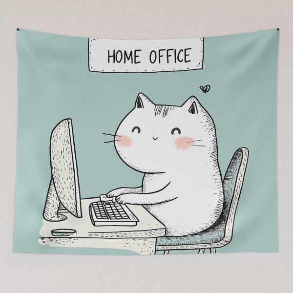 Item preview, Home Office Cat designed and sold by Rtymer.