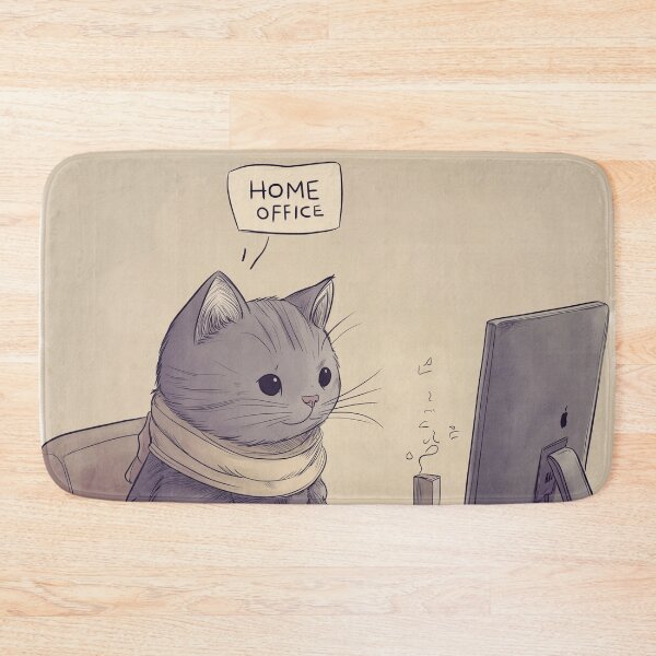 Item preview, Home Office Cat designed and sold by Rtymer.