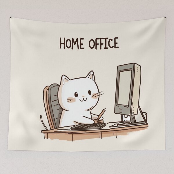 Item preview, Home Office Cat designed and sold by Rtymer.