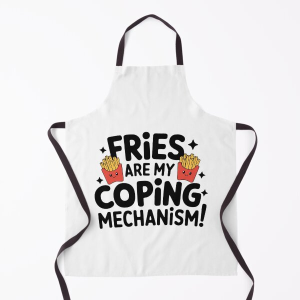 Item preview, Fries Are My Coping Mechanism! Funny Food Puns designed and sold by PMCreative.