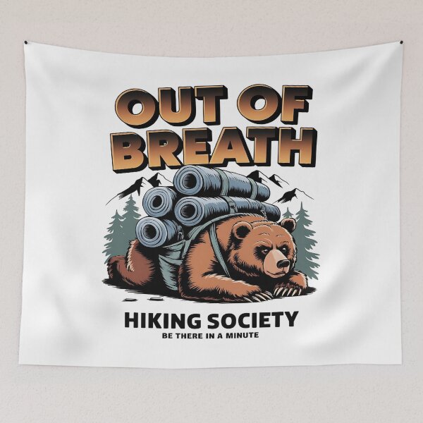 Item preview, Out of breath - Hiking is my therapy - Hiking - Wanderlust - Wander often - Wander always designed and sold by JansenGS.