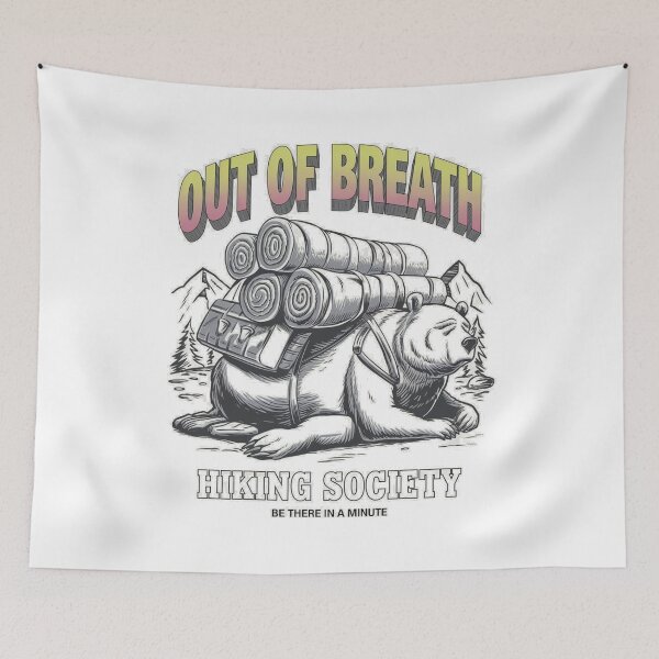 Item preview, Out of breath - Hiking is my therapy - Hiking - Wanderlust - Wander often - Wander always designed and sold by JansenGS.