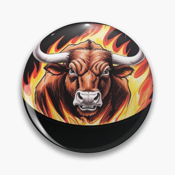 Item preview, Copy of Bull Fire Fiery Bull Flames Boss designed and sold by Design_Your_Day.