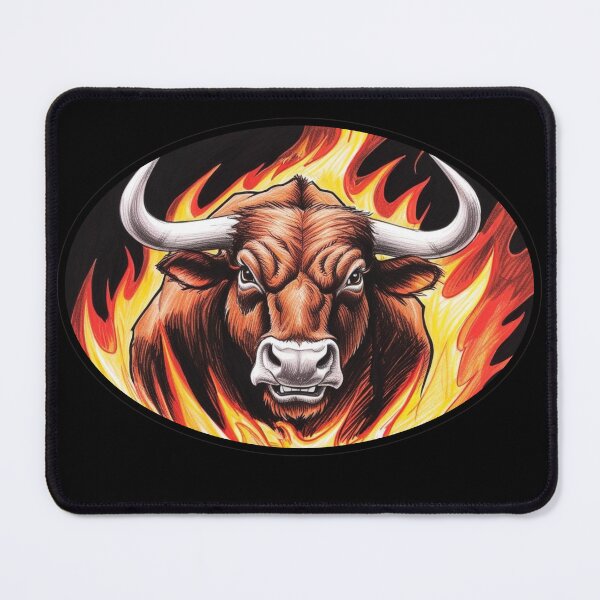 Item preview, Copy of Bull Fire Fiery Bull Flames Boss designed and sold by Design_Your_Day.