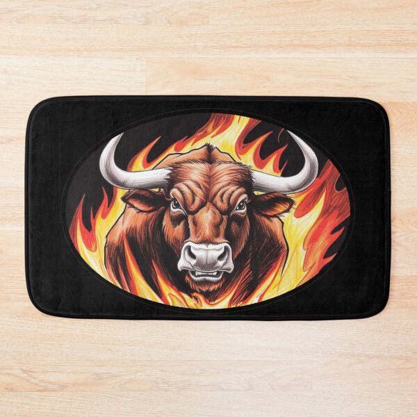 Item preview, Copy of Bull Fire Fiery Bull Flames Boss designed and sold by Design_Your_Day.