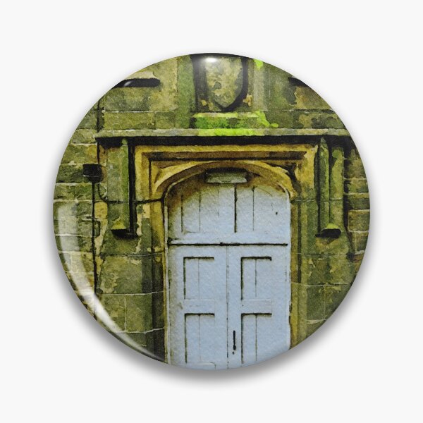 Item preview, Charming watercolor of historic door in Chester, England with rustic bricks designed and sold by GestaltImagery.