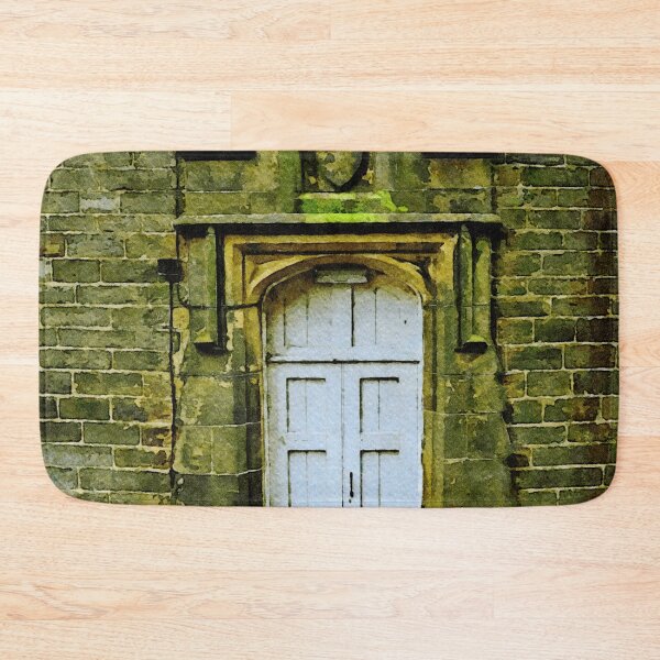 Item preview, Charming watercolor of historic door in Chester, England with rustic bricks designed and sold by GestaltImagery.