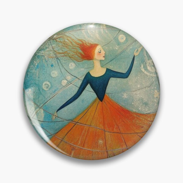 Item preview, Dancing Girl. Whimsical artistic illustration. designed and sold by Shoot-The-Moon.