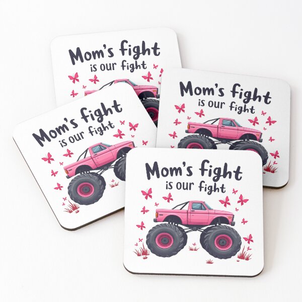 Item preview, Mom’s Fight Is Our Fight - Breast Cancer Awareness designed and sold by HandicraftArt.