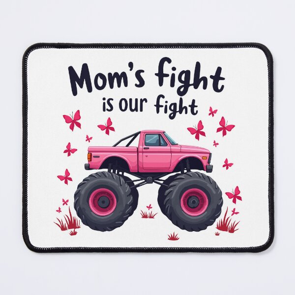 Item preview, Mom’s Fight Is Our Fight - Breast Cancer Awareness designed and sold by HandicraftArt.