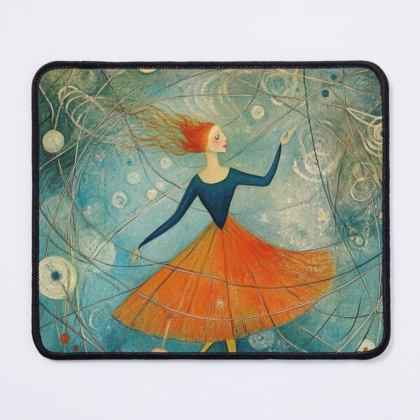 Item preview, Dancing Girl. Whimsical artistic illustration. designed and sold by Shoot-The-Moon.