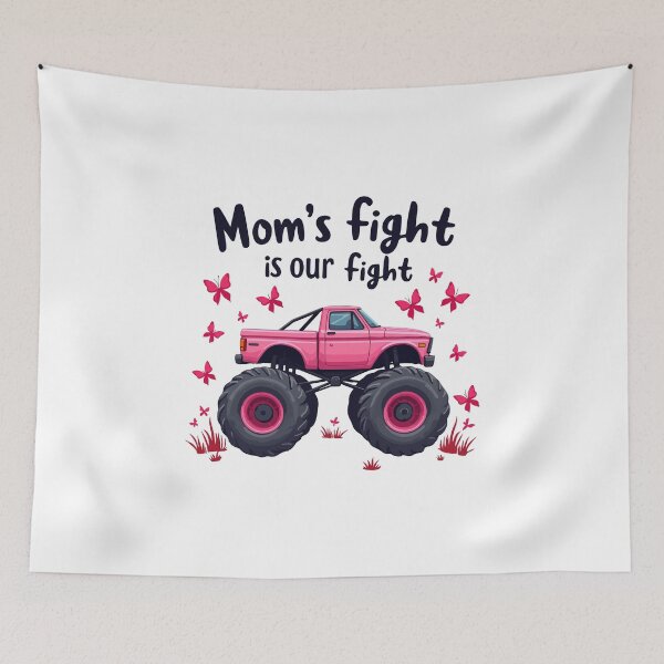 Item preview, Mom’s Fight Is Our Fight - Breast Cancer Awareness designed and sold by HandicraftArt.