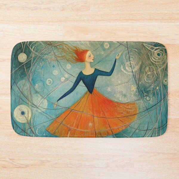 Item preview, Dancing Girl. Whimsical artistic illustration. designed and sold by Shoot-The-Moon.