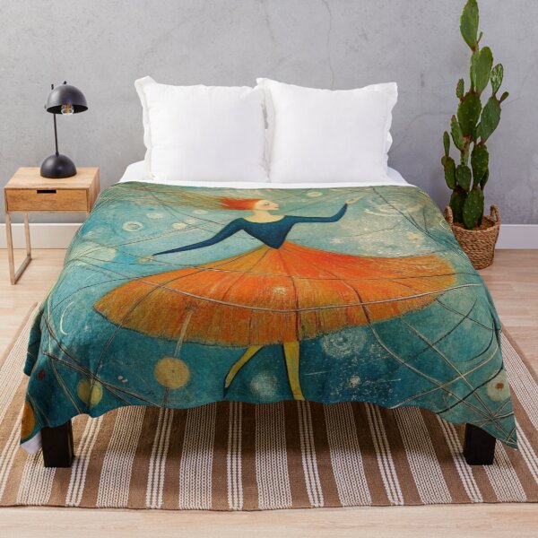 Item preview, Dancing Girl. Whimsical artistic illustration. designed and sold by Shoot-The-Moon.