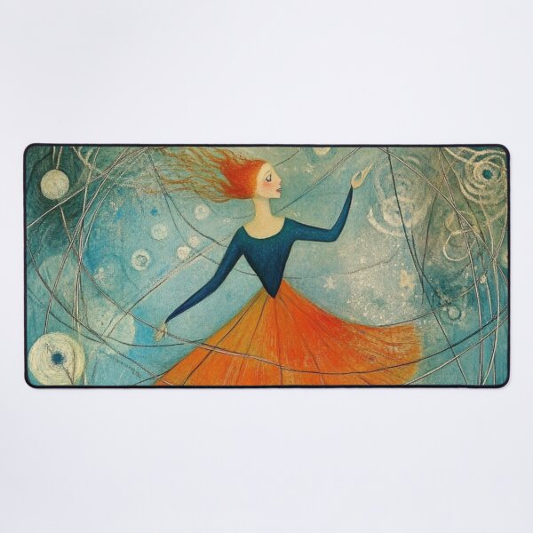 Item preview, Dancing Girl. Whimsical artistic illustration. designed and sold by Shoot-The-Moon.