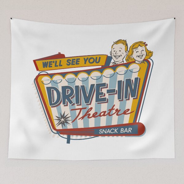Item preview, Vintage Americana Drive-In designed and sold by Angry Swan Designs.