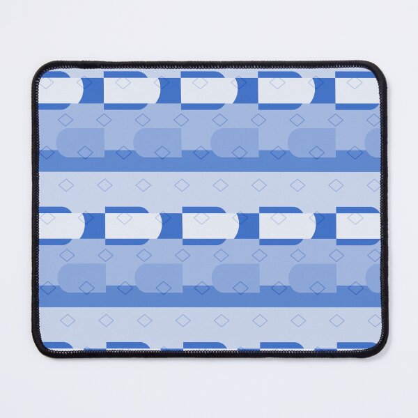 Item preview, Blue Geometric Industrial Patterned Stripe designed and sold by Sharon Schwalbe.