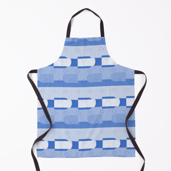 Item preview, Blue Geometric Industrial Patterned Stripe designed and sold by Sharon Schwalbe.