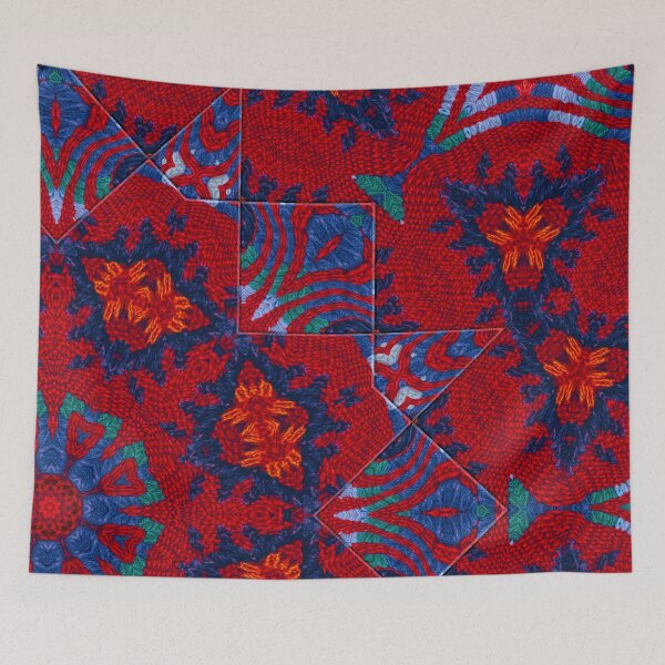 Item preview, ABSTRACT PATTERN ASYMMETRICAL TRIBAL TURKISH CARPET #9# designed and sold by Ralek.