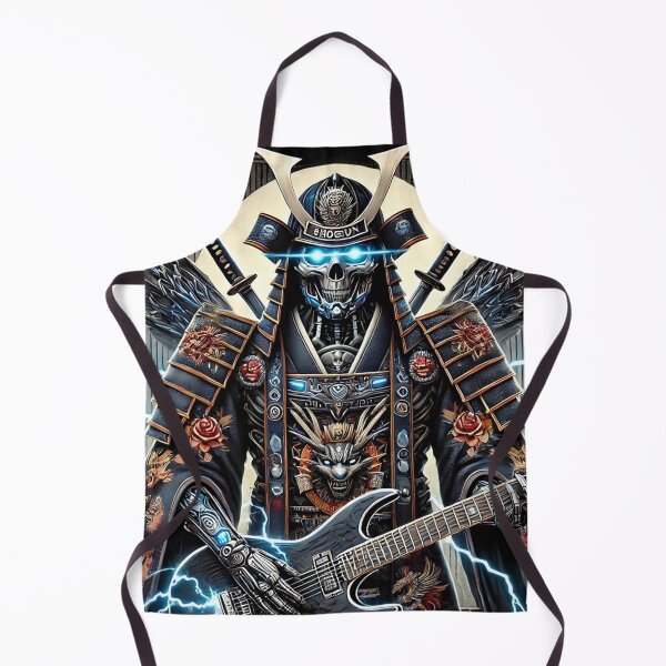 Item preview, Cyber Shogun Rockbot – The Ultimate Warrior of Power and Rebellion designed and sold by NeonBot_Shop.