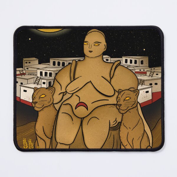 Item preview, Sitting Goddess of Çatalhöyük - Ancient Neolithic Art Inspired Illustration designed and sold by Ancient-Tales.