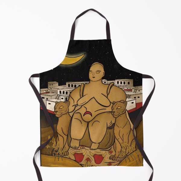 Item preview, Sitting Goddess of Çatalhöyük - Ancient Neolithic Art Inspired Illustration designed and sold by Ancient-Tales.