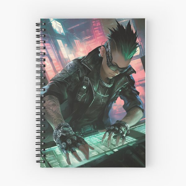 Item preview, Anime cyberpunk programming on the computer designed and sold by TheArtistOf2022.