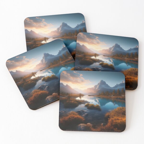 Item preview, Sunset Over the Mountains designed and sold by MaciejCraft.