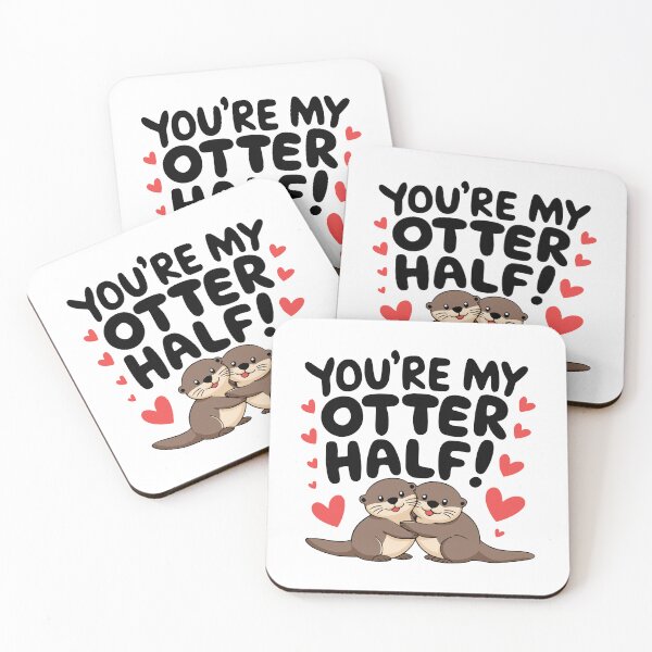 Item preview, You're My Otter Half! Cute Otter Love Puns designed and sold by PMCreative.