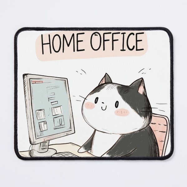 Item preview, Home Office Cat designed and sold by Rtymer.