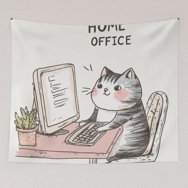 Item preview, Home Office Cat designed and sold by Rtymer.