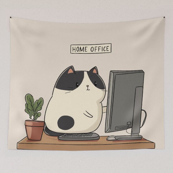 Item preview, Home Office Cat designed and sold by Rtymer.