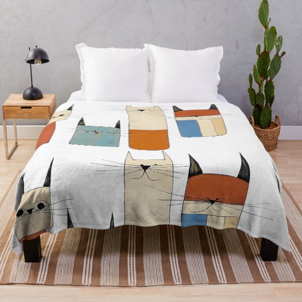 Item preview, Minimalist Feline Quartet designed and sold by DreamDigi2024RB.