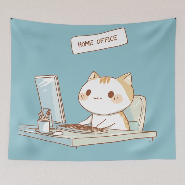 Item preview, Home Office Cat designed and sold by Rtymer.