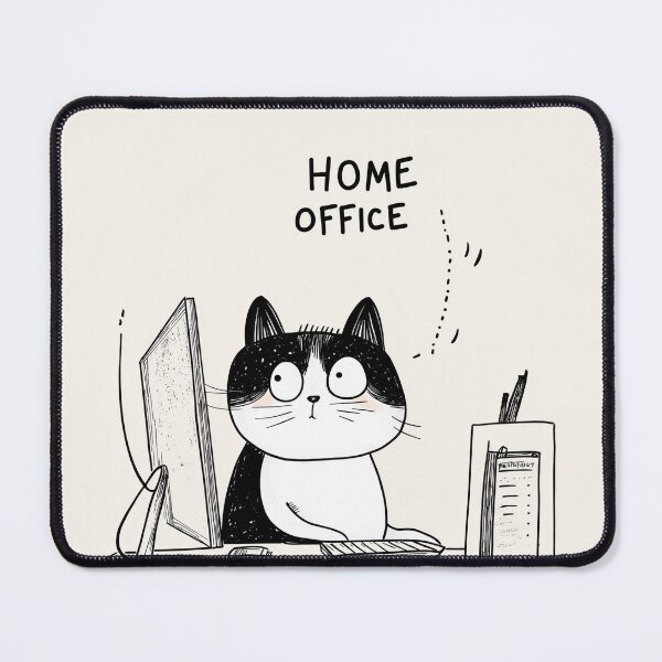 Item preview, Home Office Cat designed and sold by Rtymer.