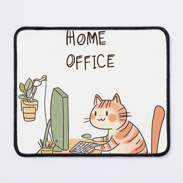 Item preview, Home Office Cat designed and sold by Rtymer.