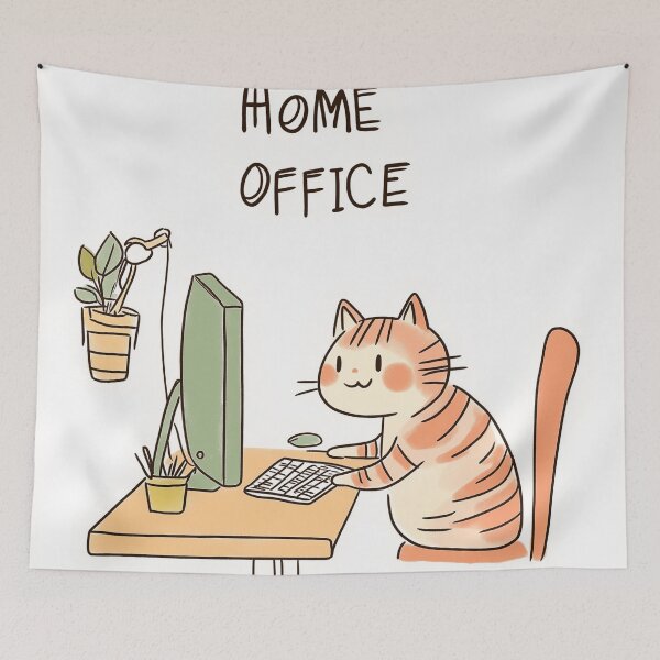 Item preview, Home Office Cat designed and sold by Rtymer.