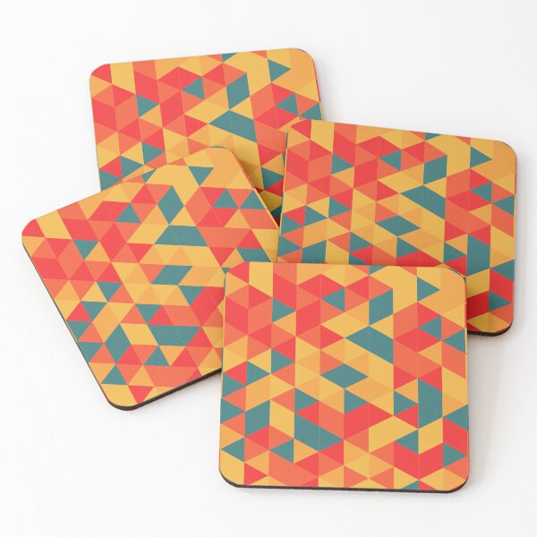 Item preview,  Vibrant Geometric Triangle Pattern with Warm Colors designed and sold by ploen kongsuwan.