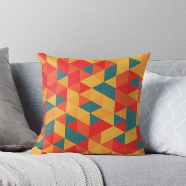 Item preview,  Vibrant Geometric Triangle Pattern with Warm Colors designed and sold by ploen kongsuwan.