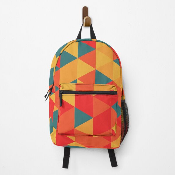 Item preview, Vibrant Geometric Triangle Pattern with Warm Colors designed and sold by ploen kongsuwan.