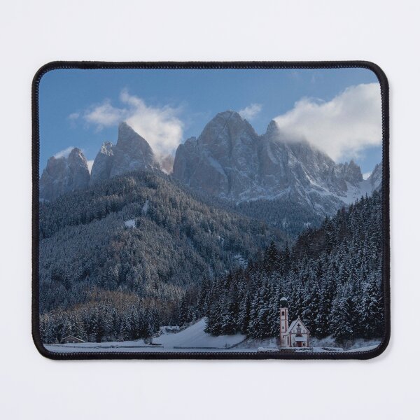 Item preview, Val di Funes snow landscape designed and sold by pietrofoto.