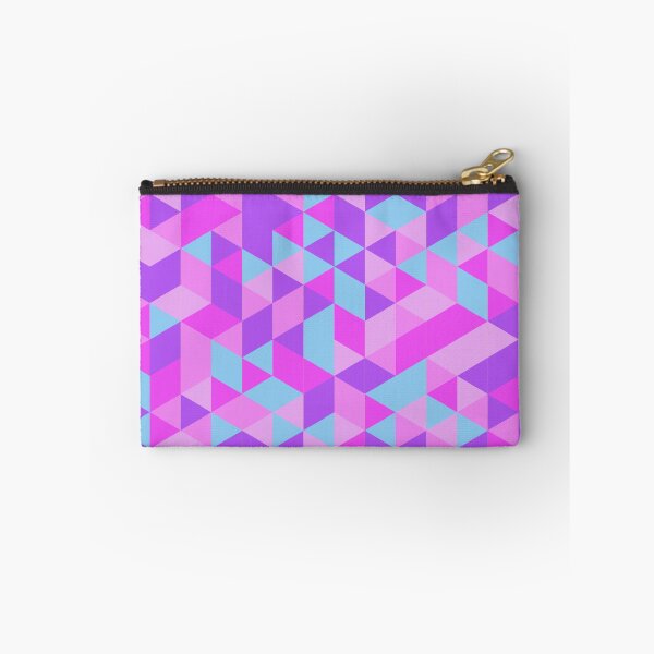 Item preview, Vibrant Geometric Triangle Pattern in Shades of Pink, Purple, and Teal designed and sold by ploen kongsuwan.